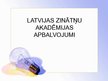 Презентация 'Latvijas apbalvojumi zinātnē', 12.