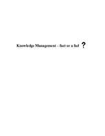 Реферат 'Knowledge Management', 1.