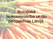 Презентация 'Bioloģiskā lauksaimniecība un tās perspektīvas Latvijā', 1.