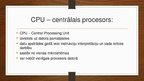 Презентация 'Centrālais procesors, tā nozīme un funkcijas, raksturlielumi', 2.