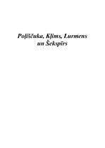 Реферат 'Poļiščuka, Kļims, Lurmens un Šekspīrs', 1.