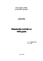 Реферат 'Rūpniecība Latvijā no 1992.gada', 1.