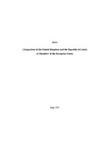 Реферат 'Comparison of the United Kingdom and the Republic of Latvia Members of the Europ', 1.