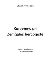 Реферат 'Kurzemes un Zemgales hercogiste', 1.