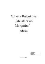 Реферат 'A.Bulgakovs "Meistars un Margarita"', 1.