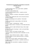 Конспект 'Pastāvēs, kas pārmainīsies. Pārmaiņas un jaunais latviešu valodā.', 1.