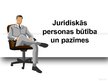 Презентация 'Juridiskas personas būtība un pazīmes', 1.