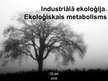 Презентация 'Industriālā ekoloģija. Ekoloģiskais metabolisms', 1.