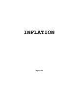 Реферат 'Inflation', 1.