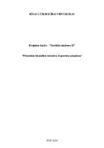 Конспект 'Projekta drabs - Pilsoniskās līdzdalības iniciatīva: Kapavietu uzkopšana', 1.