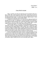 Эссе 'A story of David's education', 1.