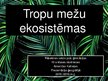 Презентация 'Tropu mežu ekosistēma', 1.