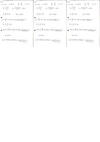 Конспект 'Fizikas uzdevumu risinājumu apkopojums. Pirmais termodinamikas likums.', 2.