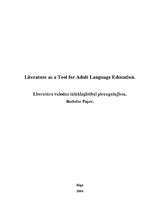 Дипломная 'Literature as a Tool for Adult Language Education', 1.