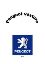 Реферат 'Automašīnas "Peugeot" vēsture', 1.