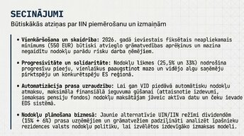 Презентация 'Iedzīvotāju ienākuma nodoklis (IIN) Latvijā 2026. gadā', 11.