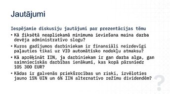 Презентация 'Iedzīvotāju ienākuma nodoklis (IIN) Latvijā 2026. gadā', 13.