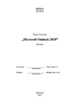 Конспект 'Microsoft Outlook 2010', 1.