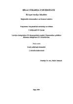Конспект 'Latvijas integrācijas ES ekonomiskie aspekti. Ekonomikas politikas lēmumu deleģē', 1.