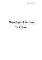 Конспект 'Physiological Response to Colour', 3.