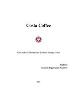 Бизнес план 'Costa Coffee Business Analysis', 1.