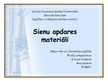 Презентация 'Sienu apdares materiāli', 1.