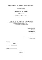 Реферат 'Latvijas tūrisms - Latvijas tūrisma pērles', 1.
