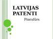 Презентация 'Latvijas patents - ftorafūrs', 1.