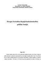 Реферат 'Eiropas Savienības kopējā lauksaimniecības politika Somijā', 1.