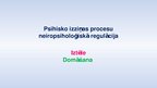 Презентация 'Psihisko izziņas procesu neiropsiholoģiskā regulācija - domāšana un iztēle', 1.