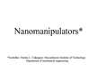 Презентация 'Nanomanipulators', 1.