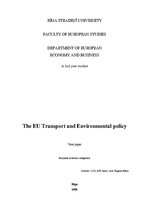 Реферат 'The EU Transport and Environmental Policy', 1.