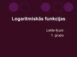 Презентация 'Logaritmiskās funkcijas', 1.