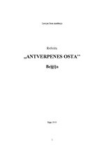 Реферат 'Antverpenes osta', 1.