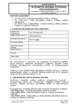 Образец документа 'Integrētā vadības sistēmas rokasgrāmata', 2.