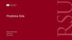 Презентация 'Peptiska čūla', 1.