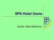 Презентация '"SPA Hotel Usma" uzņēmuma apraksts', 1.