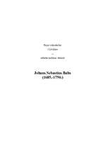 Эссе 'Johans Sebastians Bahs', 1.