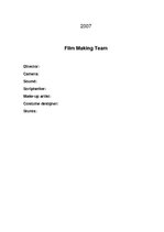 Конспект 'Lesson Plan for Form 7 "Making a Film"', 3.