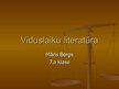 Презентация 'Viduslaiku literatūra', 1.