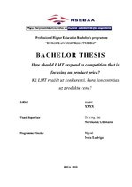 Дипломная 'Bachelor Thesis - How Should LMT Respond to Competition that Is Focusing on Prod', 1.