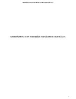 Конспект 'Kriminālprocess un noziedzīgu nodarījumu kvalifikācija', 1.