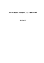 Реферат 'Sievietes statuss Japānas sabiedrībā', 1.