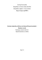 Реферат 'Bauskas novads. Latvijas reģionālo problēmu izvērtējums Eiropas kontekstā', 1.
