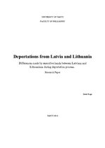 Реферат 'Deportations from Latvia and Lithuania', 1.