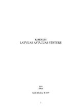 Реферат 'Latvijas aviācijas vēsture', 1.