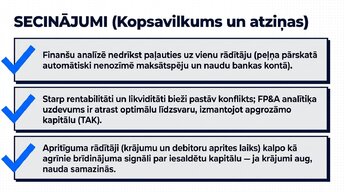 Презентация 'Likviditāte, rentabilitāte un apritīgums: praktiskā finanšu analīze (FP&A)', 12.