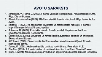 Презентация 'Likviditāte, rentabilitāte un apritīgums: praktiskā finanšu analīze (FP&A)', 13.