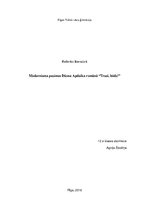 Эссе 'Džons Apdaiks "Trusi, bēdz!"', 1.