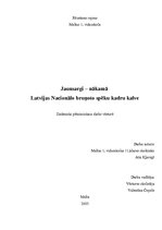 Реферат 'Jaunsargi - nākamā Latvijas Nacionālo bruņoto spēku kadru kalve', 1.